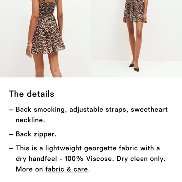 Reformation Taiga Bustier A Line Sleeveless Mini Dress Leo Leopard Cheetah Print - Picture 13 of 13
